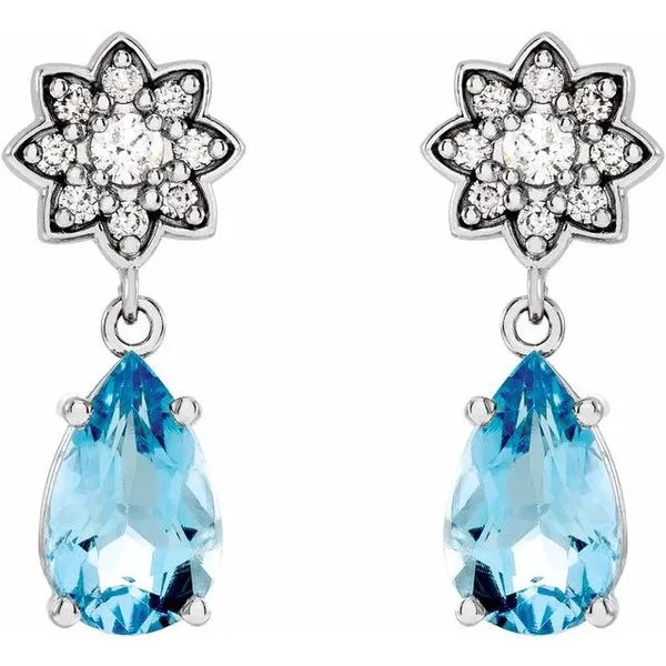 Floral Earrings Image 2 Long Jewelers Chesapeake, VA