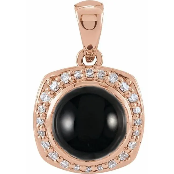 Cabochon Halo-Style Pendant James & Williams Jewelers Berwyn, IL