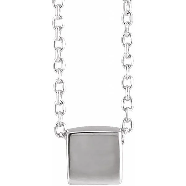 Cube Necklace or Slide Pendant Hopman Jewelers Elkhart, IN