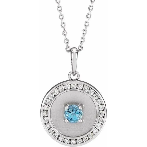 Accented Disc Necklace Arnold's Jewelry and Gifts Logansport, IN