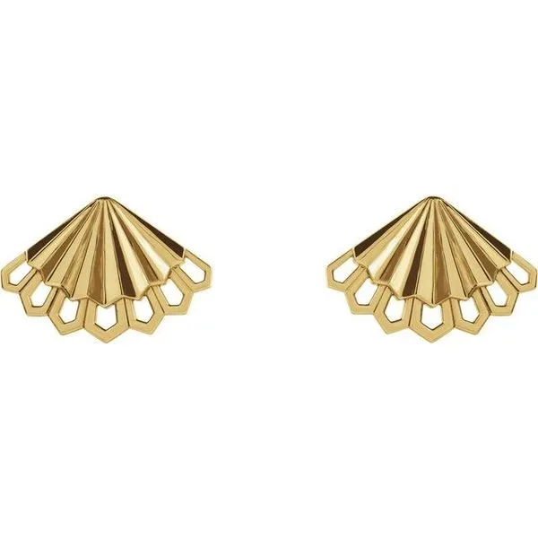 Fan Earrings Image 2 James & Williams Jewelers Berwyn, IL
