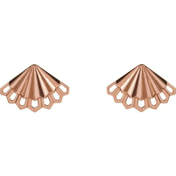 Fan Earrings Image 2 James & Williams Jewelers Berwyn, IL