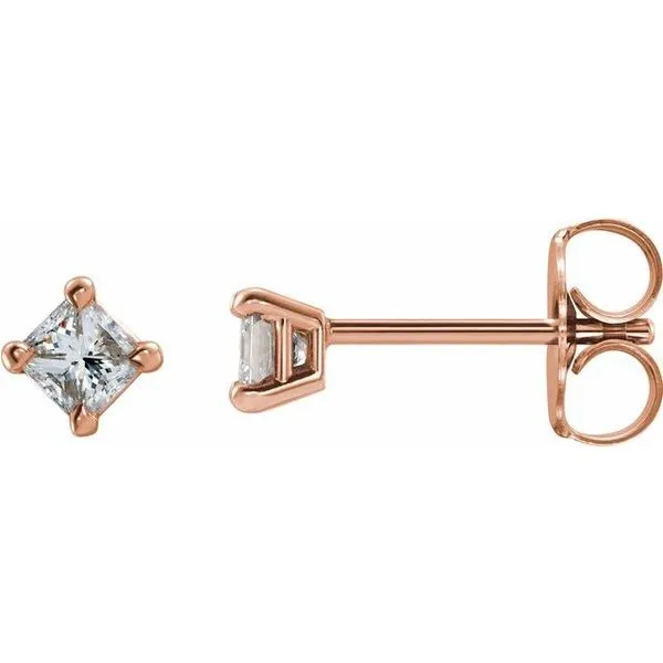 Square 4-Prong Stud Earrings Rasmussen Jewelers Spanish Fork, UT