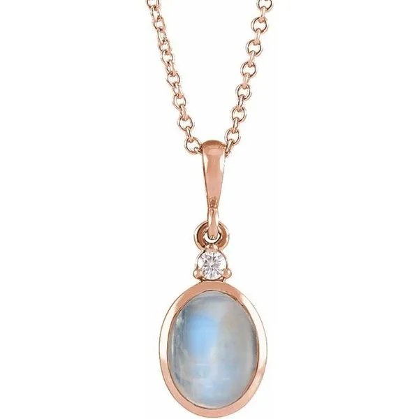 Cabochon Bezel-Set Necklace Diny's Jewelers Middleton, WI