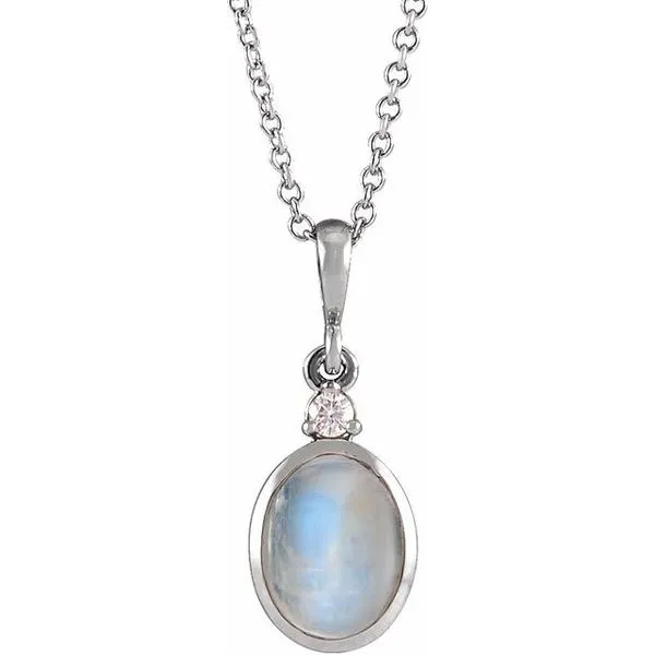 Cabochon Bezel-Set Necklace Diny's Jewelers Middleton, WI