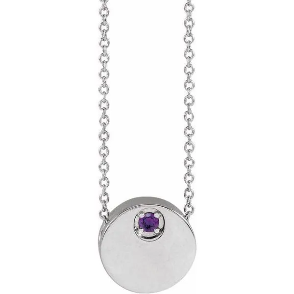 Engravable Disc Necklace or Slide Pendant Cherry Street Jewelers Tulsa, OK