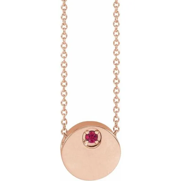 Engravable Disc Necklace or Slide Pendant Long Jewelers Chesapeake, VA