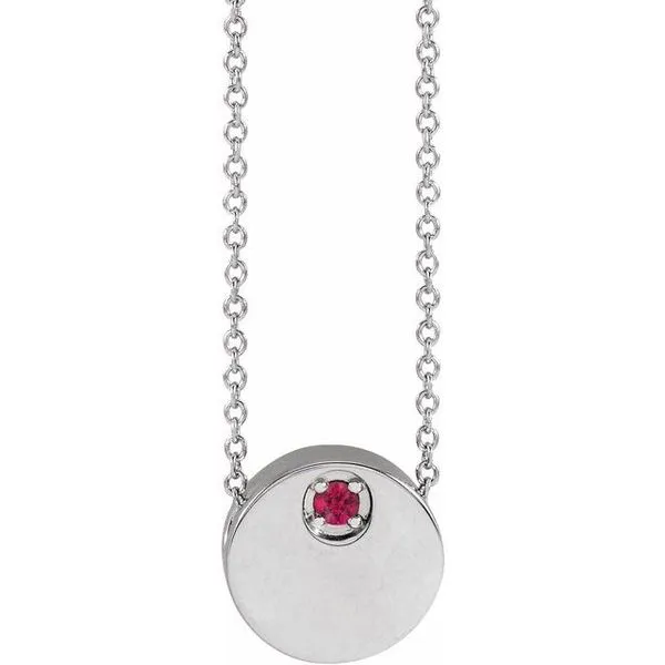 Engravable Disc Necklace or Slide Pendant Hopman Jewelers Elkhart, IN