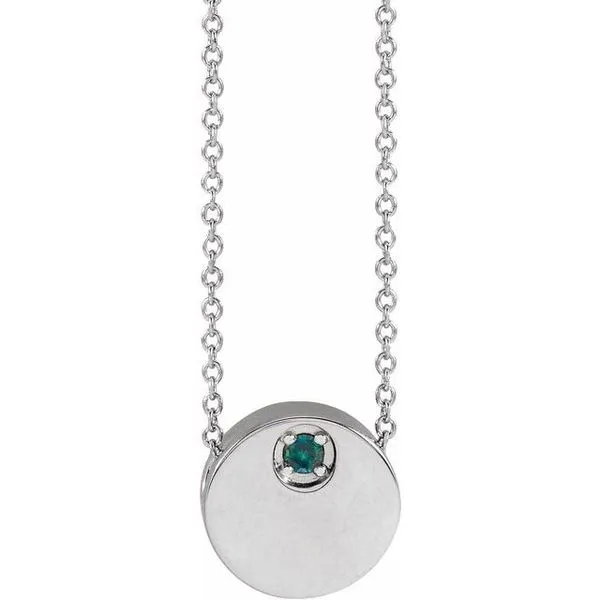 Engravable Disc Necklace or Slide Pendant Diny's Jewelers Middleton, WI