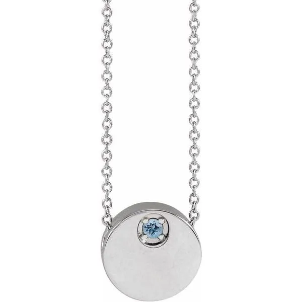 Engravable Disc Necklace or Slide Pendant Cherry Street Jewelers Tulsa, OK