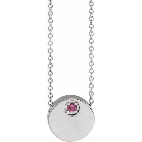 Engravable Disc Necklace or Slide Pendant John E. Koller Jewelry Designs owasso, OK