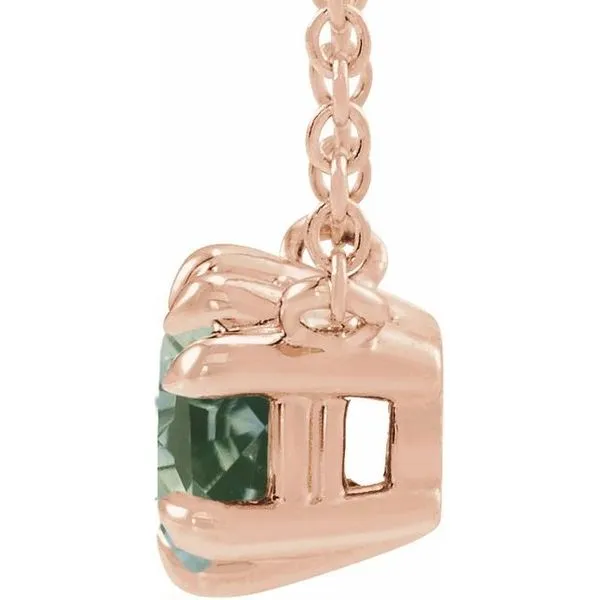 Round 4-Prong Double-Claw Necklace Image 2 James & Williams Jewelers Berwyn, IL