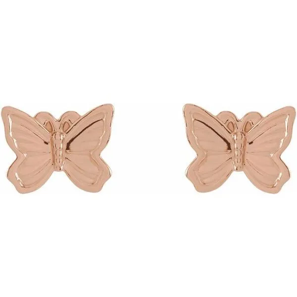 Petite Butterfly Earrings Image 2 James & Williams Jewelers Berwyn, IL