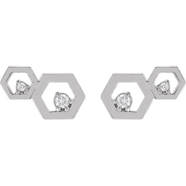 Honeycomb Earrings Image 2 Hart's Jewelers Grants Pass, OR