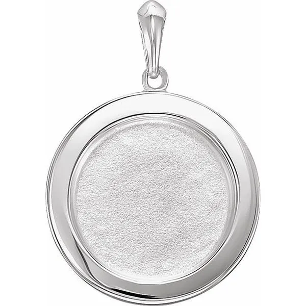 Beaded Disc Pendant Image 3 Hopman Jewelers Elkhart, IN