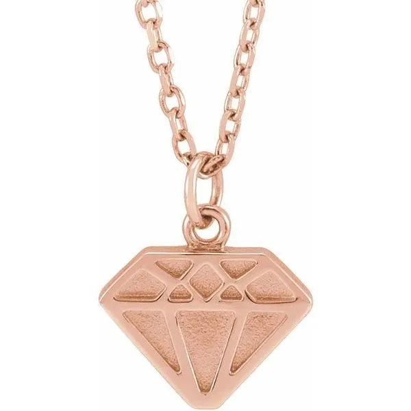 Tiny Diamond Necklace Long Jewelers Chesapeake, VA