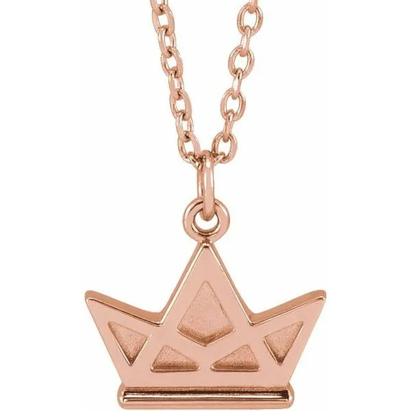Tiny Crown Necklace James & Williams Jewelers Berwyn, IL