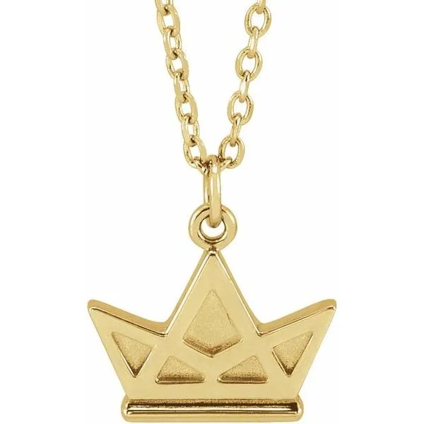 Tiny Crown Necklace Delfine's Jewelry Charleston, WV