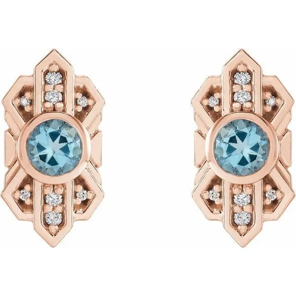 Art Deco Earrings Image 2 Hart's Jewelers Grants Pass, OR