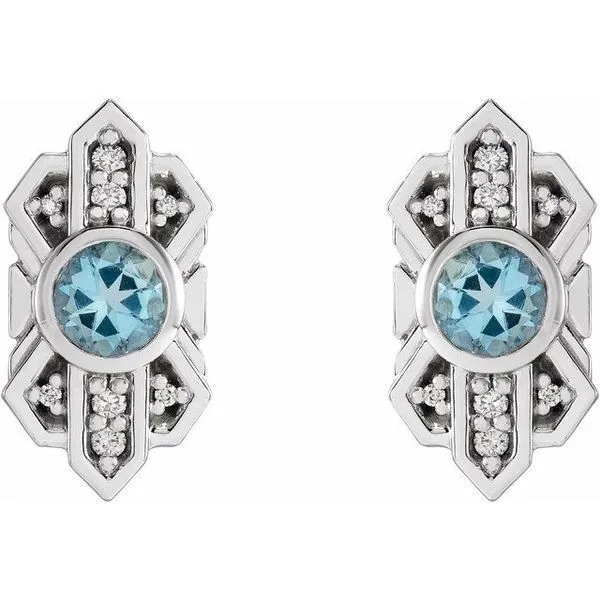 Art Deco Earrings Image 2 Hart's Jewelers Grants Pass, OR