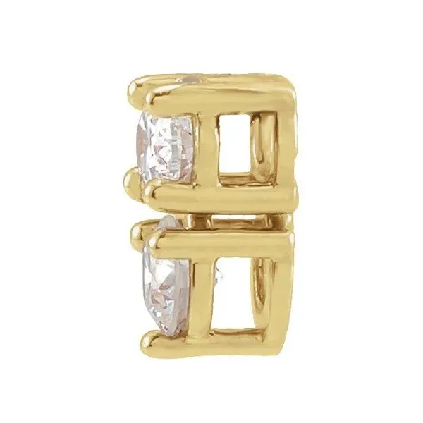 Two-Stone Necklace or Slide Pendant Image 2 Cherry Street Jewelers Tulsa, OK