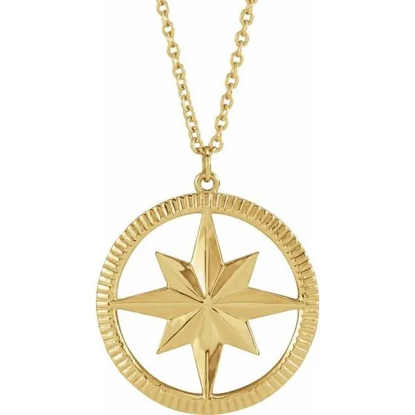 Compass Necklace Long Jewelers Chesapeake, VA