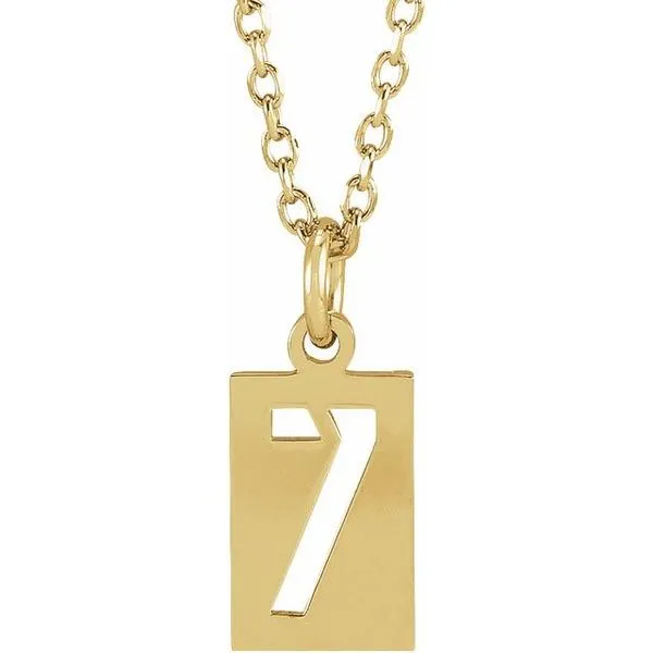 Pierced Numeral Necklace Leslie E. Sandler Fine Jewelry and Gemstones rockville , MD