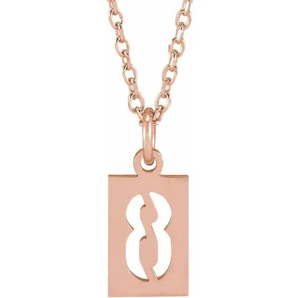 Pierced Numeral Necklace James & Williams Jewelers Berwyn, IL