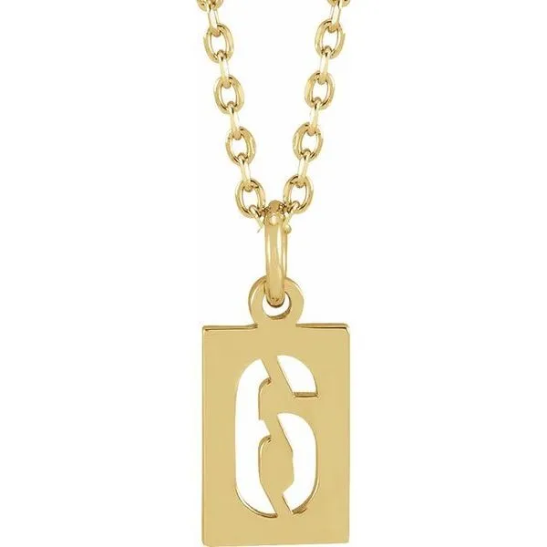 Pierced Numeral Necklace Hopman Jewelers Elkhart, IN