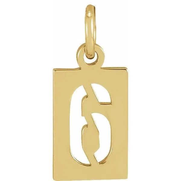 Pierced Numeral Pendant Leslie E. Sandler Fine Jewelry and Gemstones rockville , MD