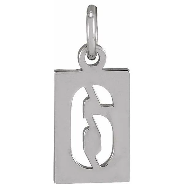 Pierced Numeral Pendant Comstock Jewelers Edmonds, WA