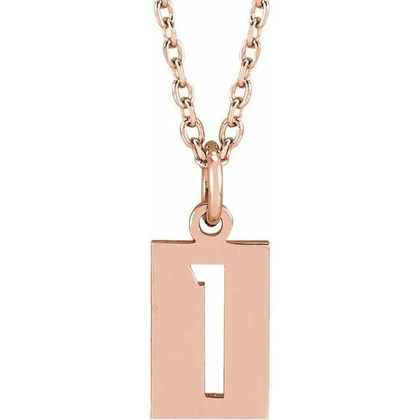 Pierced Numeral Necklace J. Meredith Jewelers Delafield, WI