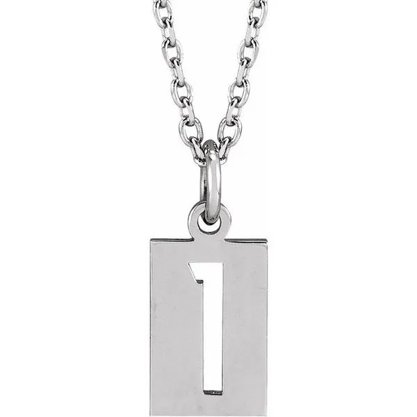 Pierced Numeral Necklace J. Meredith Jewelers Delafield, WI