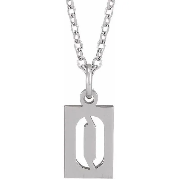 Pierced Numeral Necklace John E. Koller Jewelry Designs owasso, OK