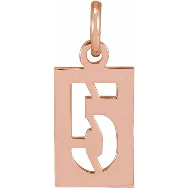 Pierced Numeral Pendant James & Williams Jewelers Berwyn, IL