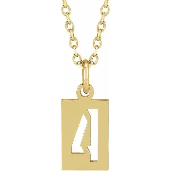 Pierced Numeral Necklace Arnold's Jewelry and Gifts Logansport, IN