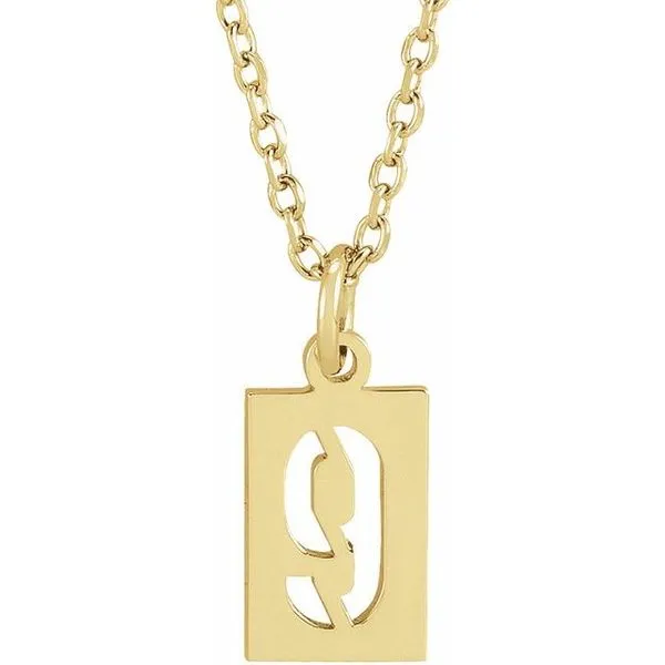 Pierced Numeral Necklace James & Williams Jewelers Berwyn, IL