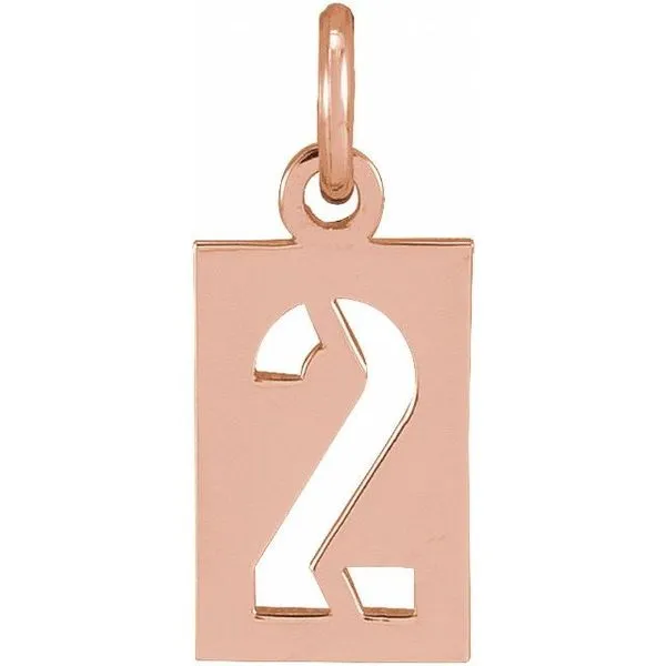 Pierced Numeral Pendant J. Meredith Jewelers Delafield, WI