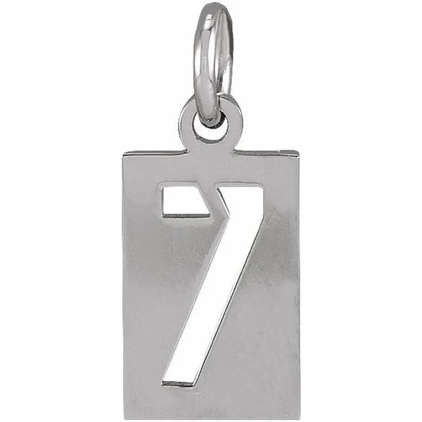 Pierced Numeral Pendant Scirto's Jewelry Lockport, NY