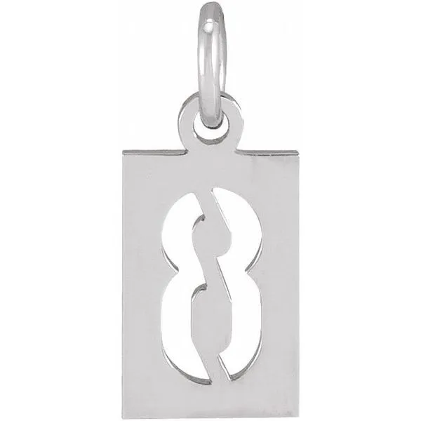Pierced Numeral Pendant Hopman Jewelers Elkhart, IN