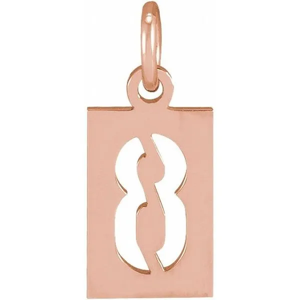 Pierced Numeral Pendant M. J. Thomas Jewelers, Ltd. Stratford, CT