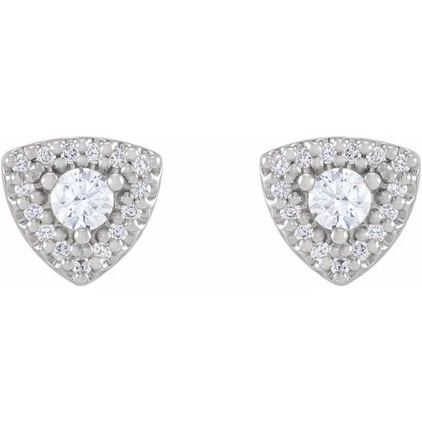 Halo-Style Earrings Image 2 Long Jewelers Chesapeake, VA