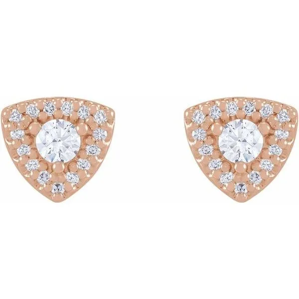 Halo-Style Earrings Image 2 Hart's Jewelers Grants Pass, OR