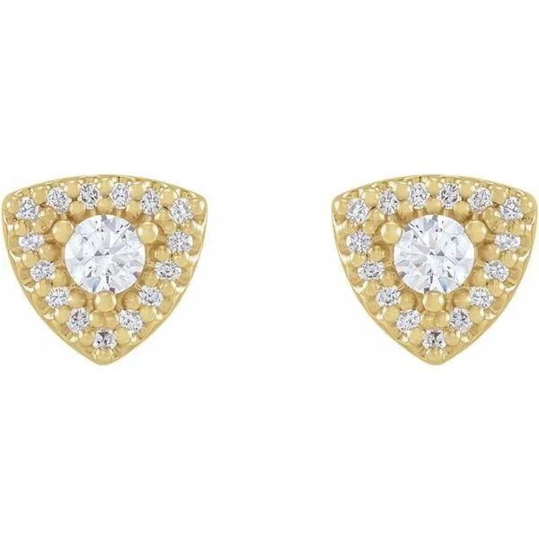 Halo-Style Earrings Image 2 Hart's Jewelers Grants Pass, OR