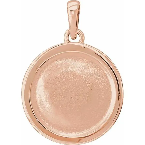 Beaded Elephant Disc Pendant Image 3 James & Williams Jewelers Berwyn, IL