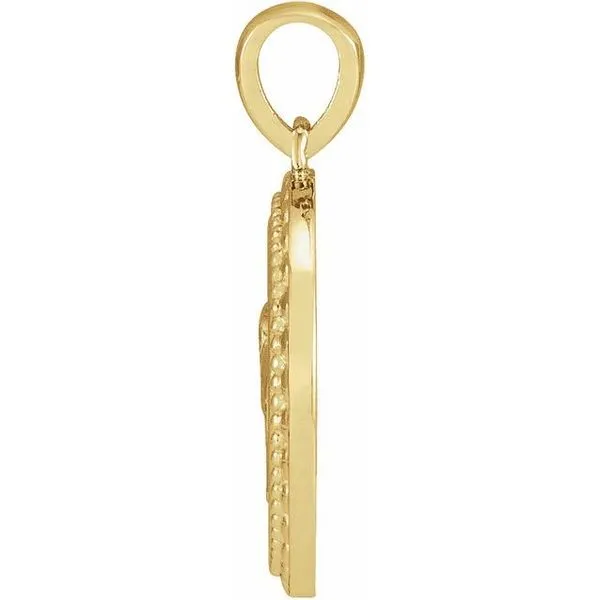 Beaded Elephant Disc Pendant Image 2 Rasmussen Jewelers Spanish Fork, UT