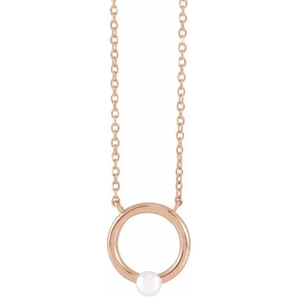 Pearl Circle Necklace Arnold's Jewelry and Gifts Logansport, IN