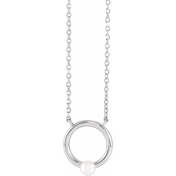 Pearl Circle Necklace Michael's Jewelry North Wilkesboro, NC