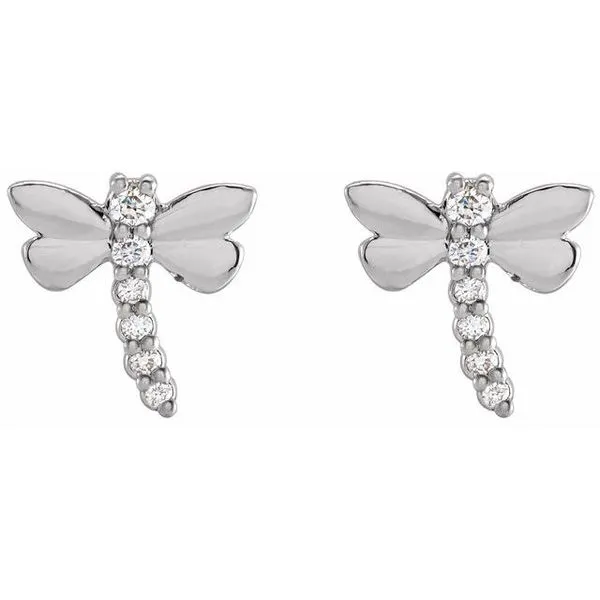 Dragonfly Earrings Image 2 Hart's Jewelers Grants Pass, OR