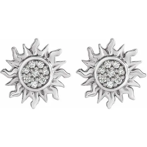 Sun Earrings Image 2 Hart's Jewelers Grants Pass, OR
